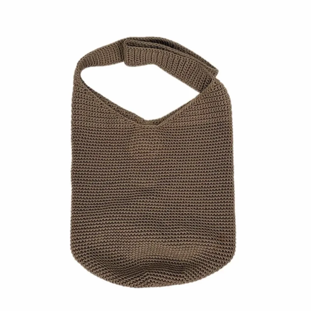 The Sak 120 Large Crochet Tan Brown Shoulder Boho Casual Daytime Chic Bag Purse